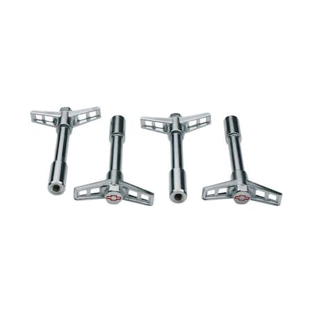 Proform 141902 Chrome Bowtie Wing Nuts for Small Block & Big Block Chevy P75-141902